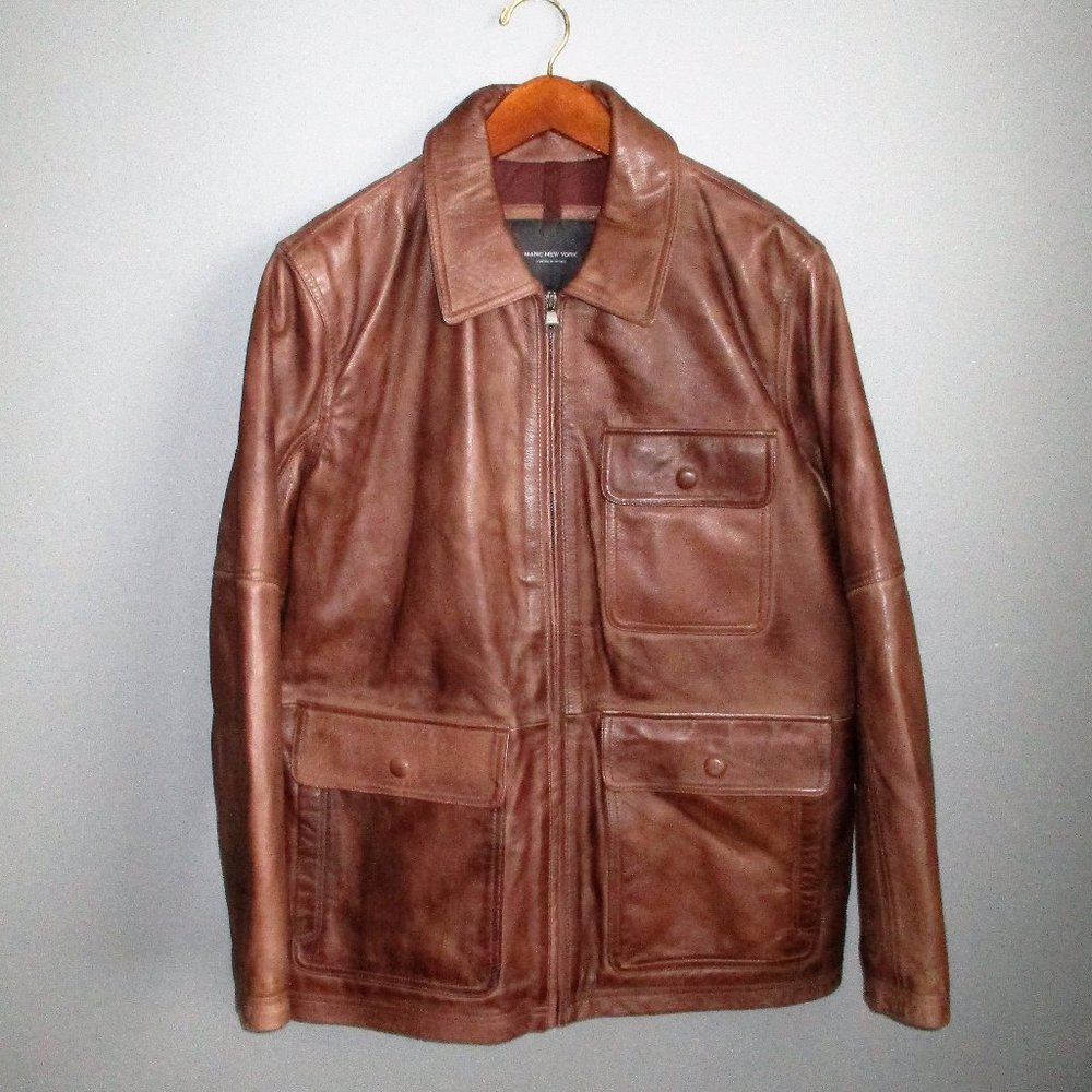 Men's Andrew Marc 100% Leather Coat NWOT